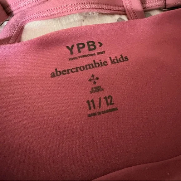 YPB Abercrombie Kids Pink Square-Neck Sleeveless Athletic Dress, shorts, 11 / 12 - Picture 13 of 14